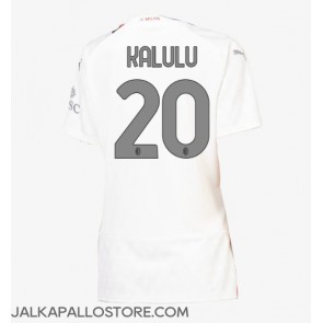 AC Milan Pierre Kalulu #20 Vieraspaita Naisten 2023-24 Lyhythihainen